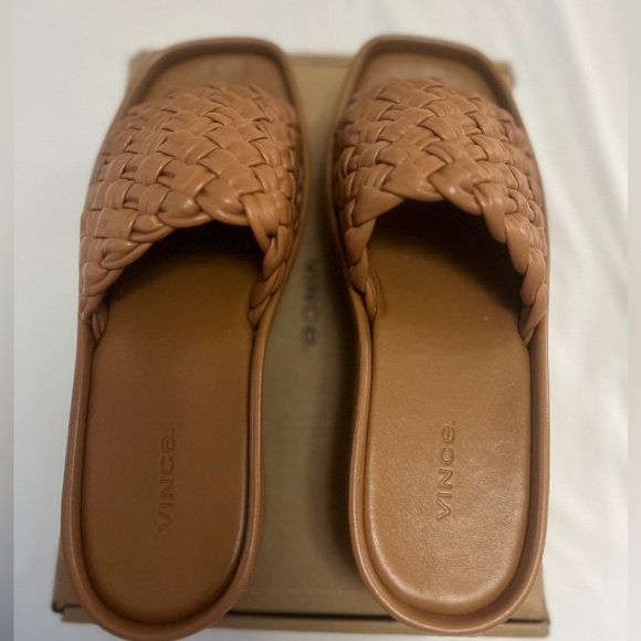 VINCE Mari Wedge Sandals in Tan - Picture 10 of 14